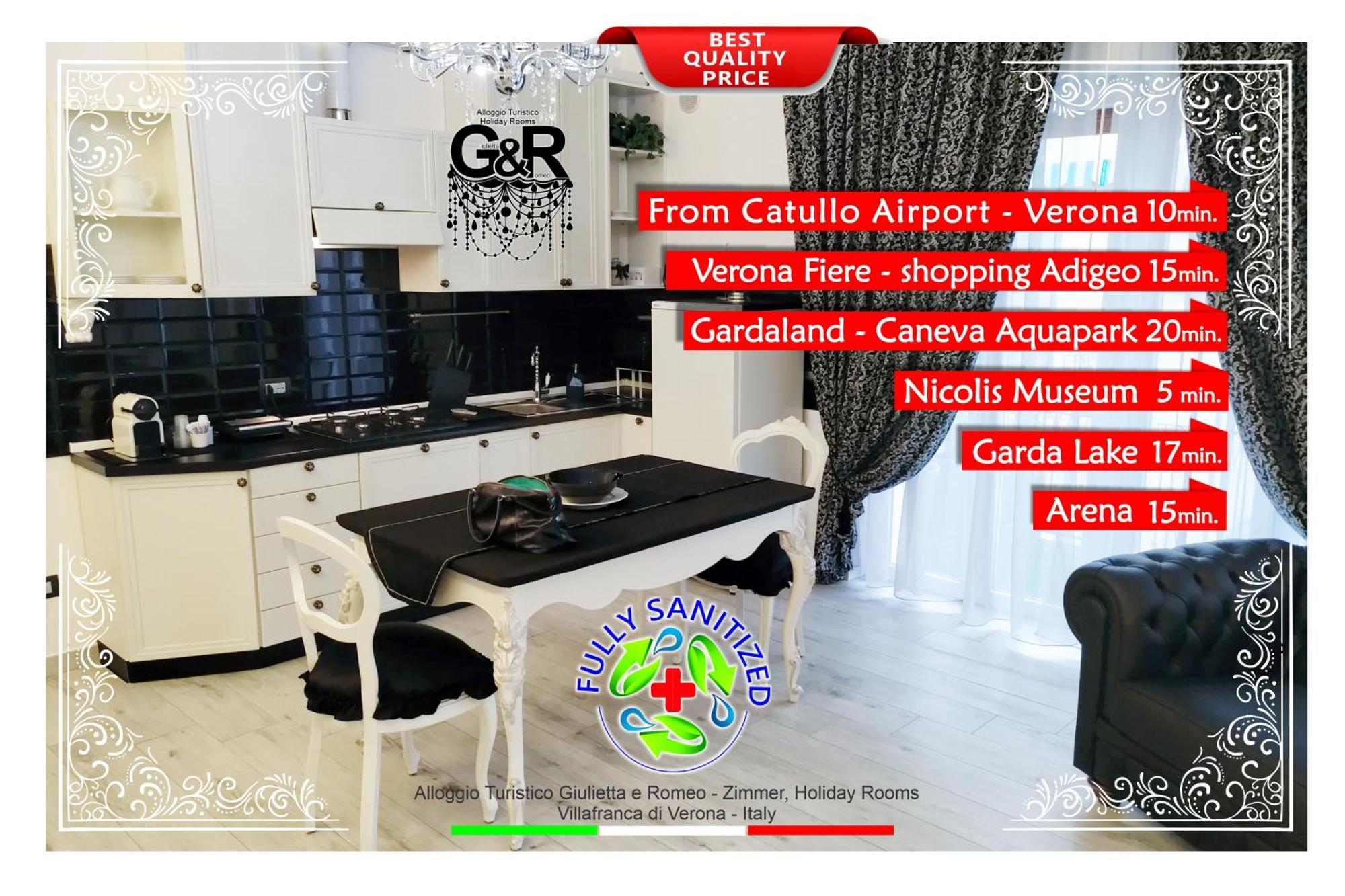 Alloggio Turistico Giulietta E Romeo - Intero Appartamento - Villafranca Di Verona, Zimmer, Holiday Rooms 外观 照片